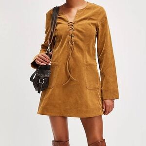 Free People bradley Suede Mini Dress